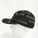 Supreme Reflective Jacquard Camp Cap 帽子 ロゴ キャップ 24AW ブラック メンズ シュプリーム【中古】5-0916G♪