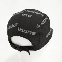 Supreme Reflective Jacquard Camp Cap 帽子 ロゴ キャップ 24AW ブラック メンズ シュプリーム【中古】5-0916G♪