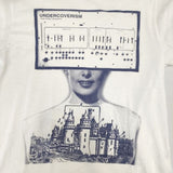 UNDERCOVER O3809 プリント 半袖Ｔシャツ カットソー ホワイト ブルー メンズ アンダーカバー【中古】6-0507S∞