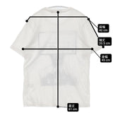 UNDERCOVER O3809 プリント 半袖Ｔシャツ カットソー ホワイト ブルー メンズ アンダーカバー【中古】6-0507S∞