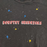 Dorothy Hendricks ドロシーヘンドリックス GLITTER PRINT TEE 半袖Ｔシャツ カットソー ブラック レディース【中古】6-0425S∞