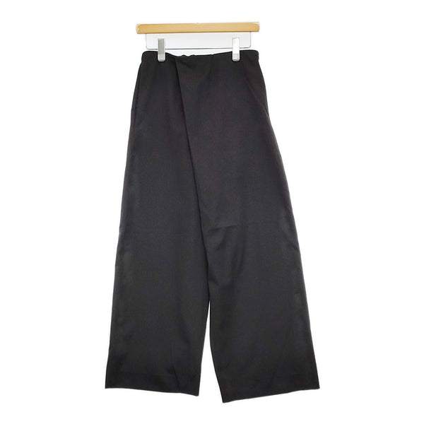 GABRIELA COLL GARMENTS SUMMER WOOL CROSSED TROUSERS' LORO PIANA パンツ 25SS ブラック メンズ ガブリエラコールガーメンツ【中古】5-0916M♪