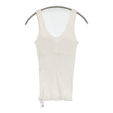 IENA 新品 コットンシルク リブタンクトップ サイズ38 定価9900円 25124468681010 タンクトップ 25SS ホワイト レディース イエナ【中古】5-0916S♪