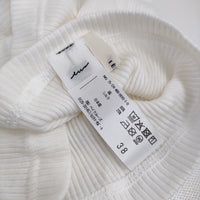 IENA 新品 コットンシルク リブタンクトップ サイズ38 定価9900円 25124468681010 タンクトップ 25SS ホワイト レディース イエナ【中古】5-0916S♪