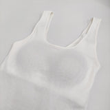 IENA 新品 コットンシルク リブタンクトップ サイズ38 定価9900円 25124468681010 タンクトップ 25SS ホワイト レディース イエナ【中古】5-0916S♪