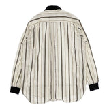 FRED PERRY F4544 ドビーストライプ ボタンダウン 長袖シャツ ベージュ メンズ フレッドペリー【中古】5-1225M∞