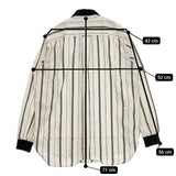 FRED PERRY F4544 ドビーストライプ ボタンダウン 長袖シャツ ベージュ メンズ フレッドペリー【中古】5-1225M∞