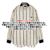 FRED PERRY F4544 ドビーストライプ ボタンダウン 長袖シャツ ベージュ メンズ フレッドペリー【中古】5-1225M∞