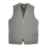 Steven Alan VEST 平織フラノ素材 ウール ベスト カーキグレー メンズ スティーブンアラン【中古】5-1027T∞