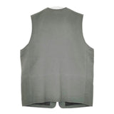 Steven Alan VEST 平織フラノ素材 ウール ベスト カーキグレー メンズ スティーブンアラン【中古】5-1027T∞