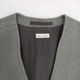 Steven Alan VEST 平織フラノ素材 ウール ベスト カーキグレー メンズ スティーブンアラン【中古】5-1027T∞
