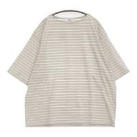 marka 未使用 NEW BASQUE S/S SHIRT 2 定価15400円 ボーダーTシャツ カットソー 25SS オフホワイト アイボリー レディース マーカ【中古】5-0926S♪