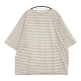 marka 未使用 NEW BASQUE S/S SHIRT 2 定価15400円 ボーダーTシャツ カットソー 25SS オフホワイト アイボリー レディース マーカ【中古】5-0926S♪
