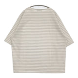 marka 未使用 NEW BASQUE S/S SHIRT 2 定価15400円 ボーダーTシャツ カットソー 25SS オフホワイト アイボリー レディース マーカ【中古】5-0926S♪