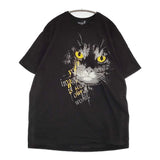 Ground Y Yohji Yamamoto 20/COTTON JERSEY CAT GRAPHIC T-SHIRT Ｔシャツ 25AW ブラック メンズ グラウンドワイヨウジヤマモト【中古】5-0926S♪