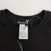 Ground Y Yohji Yamamoto 20/COTTON JERSEY CAT GRAPHIC T-SHIRT Ｔシャツ 25AW ブラック メンズ グラウンドワイヨウジヤマモト【中古】5-0926S♪