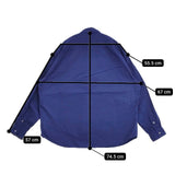 PORTER CLASSIC ロールアップシャツ ドット柄 コットン L 長袖シャツ ネイビー メンズ ポータークラシック【中古】6-0125M∞