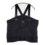BEAMS O.BAG VEST 11-06-0536-139 ナイロン 撥水 ベスト ブラック メンズ ビームス【中古】5-1225M∞