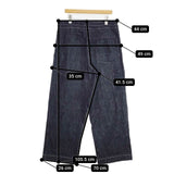工房西谷 工房のもの Trousers MK02 定価40700円 01-N01910 ジーンズ インディゴ デニムパンツ ネイビー メンズ【中古】5-1225G∞