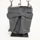 Ground Y Yohji Yamamoto Clasp Shoulder Bag がま口 ショルダーバッグ ブラック メンズ グラウンドワイヨウジヤマモト【中古】6-0107G∞