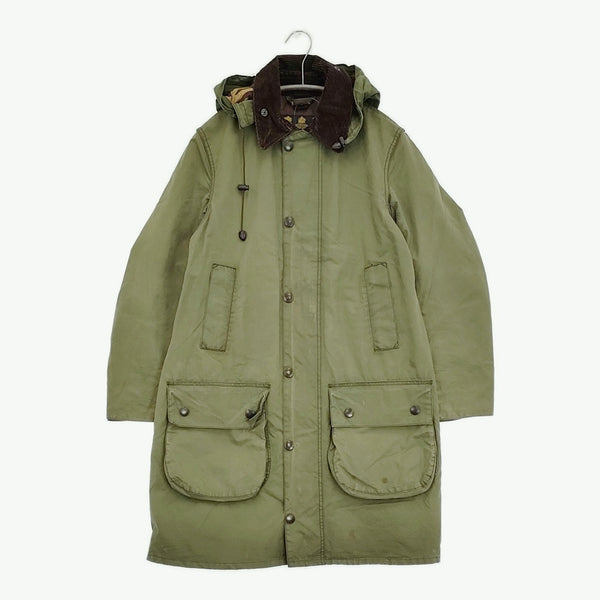 Barbour JOURNAL STANDARD別注 SL HOODED BORDER サイズ36 迷彩柄 カモフラ MWX1158SG51 コート カーキ メンズ バブアー【中古】5-1018T♪