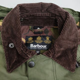 Barbour JOURNAL STANDARD別注 SL HOODED BORDER サイズ36 迷彩柄 カモフラ MWX1158SG51 コート カーキ メンズ バブアー【中古】5-1018T♪