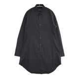 LAD MUSICIAN 2216-114 WAIST SHAPE LONG SHIRT コットン ロング 長袖シャツ ブラック メンズ ラッドミュージシャン【中古】5-1225M∞