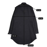 LAD MUSICIAN 2216-114 WAIST SHAPE LONG SHIRT コットン ロング 長袖シャツ ブラック メンズ ラッドミュージシャン【中古】5-1225M∞