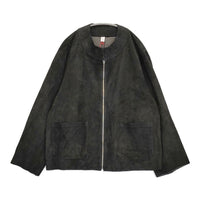 barbell object 新品 JOHN別注 lamb skin zip jacket レザー シープ ジャケット 24AW ブラック メンズ バーベルオブジェクト【中古】5-0930T♪#