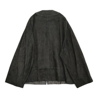 barbell object 新品 JOHN別注 lamb skin zip jacket レザー シープ ジャケット 24AW ブラック メンズ バーベルオブジェクト【中古】5-0930T♪#