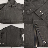 JAKUBMASAR 新品 LIAZ JACKET 定価77000円 サイズ3 リバーシブル ワーク ジャケット 24SS ブラック メンズ【中古】5-0930M♪#
