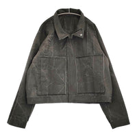 JAKUBMASAR 新品 LIAZ JACKET 定価77000円 サイズ2 リバーシブル ワーク ジャケット ブラック メンズ【中古】5-0930M♪
