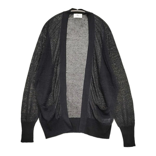 HERILL 新品 Linen WG Cardigan 定価44000円 25-080-HL-8201-10 リネン カーディガン 25SS ブラック メンズ ヘリル【中古】5-0930M♪#