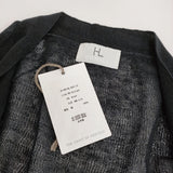 HERILL 新品 Linen WG Cardigan 定価44000円 25-080-HL-8201-10 リネン カーディガン 25SS ブラック メンズ ヘリル【中古】5-0930M♪#