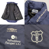 UMBRO Valfreddona Recuperi s.n.c ブルゾン サイズL 中綿 ナイロンジャケット ネイビー メンズ アンブロ【中古】6-0519T♪