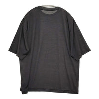 COMOLI ウールメッシュ半袖Tシャツ サイズ3 定価41800円 B01-05032 半袖Ｔシャツ カットソー 25SS ブラック メンズ コモリ【中古】5-0926S♪