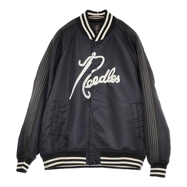 Needles/BEAMS BEAMS別注Nylon Stadium Jacket サイズL PU1513 スタジャン 25SS ブラック メンズ ニードルス/ビームス【中古】5-0926M♪