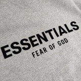FOG Essentials Fear of God フロッキープリント 裏起毛 パーカー グレー メンズ フィアオブゴッド【中古】5-1027T∞