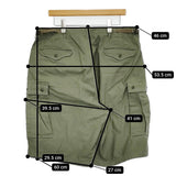 CORONA FATIGUE SLACKS M-51 SHORT SLACKS サイズXL 定価33000円 FP029 ショートパンツ ショーツ 25SS カーキ メンズ コロナ【中古】5-0930S♪