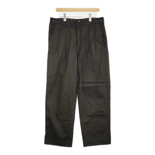 CORONA 2T DESERT SLACKS KEY STRIPE 定価30800円 CP026 サイズXL ストライプ パンツ 25SS ブラック メンズ コロナ【中古】5-0930G♪