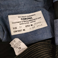 CORONA 2T DESERT SLACKS KEY STRIPE 定価30800円 CP026 サイズXL ストライプ パンツ 25SS ブラック メンズ コロナ【中古】5-0930G♪