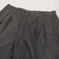 CORONA 2T DESERT SLACKS KEY STRIPE 定価30800円 CP026 サイズXL ストライプ パンツ 25SS ブラック メンズ コロナ【中古】5-0930G♪