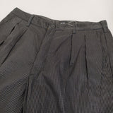 CORONA 2T DESERT SLACKS KEY STRIPE 定価30800円 CP026 サイズXL ストライプ パンツ 25SS ブラック メンズ コロナ【中古】5-0930G♪