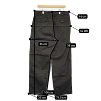 CORONA 2T DESERT SLACKS KEY STRIPE 定価30800円 CP026 サイズXL ストライプ パンツ 25SS ブラック メンズ コロナ【中古】5-0930G♪
