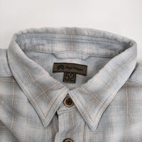 Nigel Cabourn HAKAY SHIRT OMBRAY CHECK 定価35200円 52 長袖シャツ 24AW ライトブルー ホワイト メンズ ナイジェルケーボン【中古】5-0930T♪
