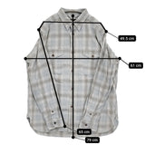 Nigel Cabourn HAKAY SHIRT OMBRAY CHECK 定価35200円 52 長袖シャツ 24AW ライトブルー ホワイト メンズ ナイジェルケーボン【中古】5-0930T♪