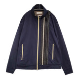 meagratia レーステープトラックブルゾン サイズ3 定価41800円 25283-0801 ブルゾン 25AW ネイビー メンズ メアグラーティア【中古】5-0930M♪