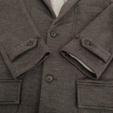 BLACK&BLUE 119C06 サイズ3 コットンウール 裏起毛 チェスターコート ブラウン メンズ ブラックアンドブルー【中古】5-1018T♪