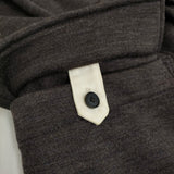 BLACK&BLUE 119C06 サイズ3 コットンウール 裏起毛 チェスターコート ブラウン メンズ ブラックアンドブルー【中古】5-1018T♪