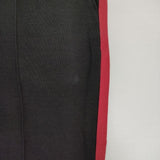 JOHN LAWRENCE SULLIVAN トラックパンツ コットンストレッチ XS イージー パンツ ブラック レッド メンズ ジョンローレンスサリバン【中古】5-1220G∞